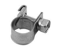 CFTGIW 10 Pièces Collier de Serrage de Tuyau de Carburant en Acier Inoxydable 6mm 20mm Taille en Option Collier de Serrage renforcé Collier de Tourillon Convient aux Colliers de Serrage