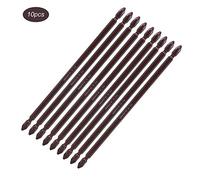 CFTGIW 10 Pièces Embouts de Tournevis à Double extrémité H6.3 Embouts Magnétiques en Forme de Croix Ensemble d'outils de Quincaillerie Longs la durabilité Est l'exécution Couramment du Matériel