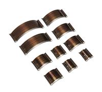 CFTGIW 10 Pièces en Forme d'arc R Angle Ensemble de Poinçons pour Cuir 1/4R Bricolage Artisanat en Acier à Haute Teneur en Carbone Poinçon de Coupe pour Portefeuilles Ceintures Bords les Surfaces