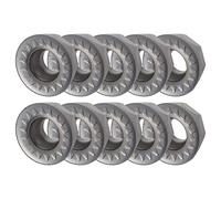 CFTGIW 10 Pièces Insert Tournant Carbure Lame Ronde Coupe Fraisage CNC Ensemble d'outils de Coupe Kit Utilitaire de Précision Utile Efficace pour une Utilisation Plus Fluide et Efficace