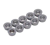 CFTGIW 10 Pièces Rondes en Carbure Insère des Lames de Fraisage Résistantes à l'usure avec Revêtement CNC coloré Qui Font que la Température du Carbure du Contient du coloré Ensemble de Pièces