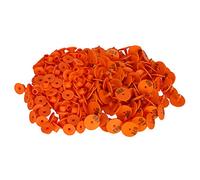 CFTGIW 100 Pcs épaissis de Mouton Oreille Numéro de Marqueur Marqueur d'identité Carte Information Information Management Étiquette d'Oreille Orange sans Mot (Orange Colored Woremark)