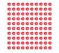 CFTGIW 100 Pièces 8mm Anneaux d'identification de Pigeons Bandes de Jambe de Volaille sans Mots Fournitures de Pigeons Rose Facile et Identifier Peut Identifier Les Signes à Utiliser. Pied Peut