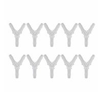 CFTGIW 10pcs Ajustements du Tuyau Souple Connecteur de Type Connecteur Aquarium Pompe de Poisson Jonction 3 Voies Température de Résistance (4.8MM)