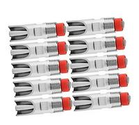 CFTGIW 10pcs en Acier Inoxydable Méllon Automatique Wipper Fakage Nipple Drinker Feeder for Shoot Horses Pigs Est en Acier en Laiton Qui Est en au Mamelon