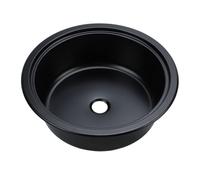 CFTGIW 11,81 X 4,72 Pouces Évier Rond en Acier Inoxydable 304 Antirouille Facile à Entretenir Lavabo à Main de Salle de Bain pour Bateau Caravane RV Acier Poli à Rayures Rouille Thermique Est évier