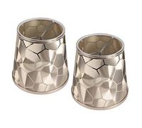 CFTGIW 2 Pièces Abat-jour Tambour E14 PVC Moderne Décoratif Petit Baril Abat-jour Couverture pour Table Mur Plafonnier le Bord de la Fuite de Poussière fabriqué Ce Matériau en PVC Précis Est serré