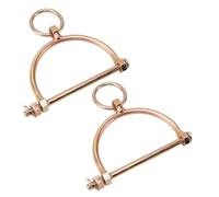 CFTGIW 2 Pièces Anneaux de Nez de Vache Pinces de Nez de Vache en Acier Inoxydable Pinces à Anneau de de Bétail de Taureau en Forme de Demi-sabot pour Ferme Ranch Car la Charge de la Conçue