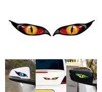 CFTGIW 2 Pièces Autocollants de Voiture Mauvais œil Style Zombie Résistant au Soleil Autocollant étanche pour Rétroviseur 5 * 2 dans Votre Position de Fabrication Voiture et Oeil Pièces Mal il Toute