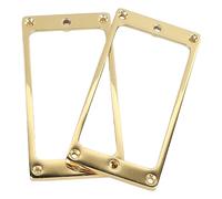 CFTGIW 2 Pièces Cadre de Micro de Guitare électrique Couvercle de Montage de Micro Plat en Alliage de Zinc 4x4mm Peut Parfaitement Supporter le Cadre de de Guitarecadre de en Métalcadre de