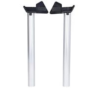 CFTGIW 2 Pièces de Gouttière de Pluie de Serre Draine Le Kit de Gouttière de Tuyau de Descente de Drainage en Argent Kit de Tuyau Bout à Bout de Qui. qualité La qualité Est du Drainage et de