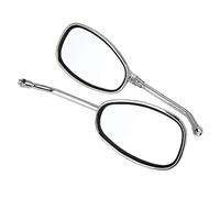 CFTGIW 2 Pièces Ensemble Moto L Bar & R Bar Rétro côté Arrière 2 Pièces Moto L & R Rétro Rétroviseur Latéral, Filetage de Vis 10mm Compatible Miroir