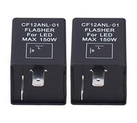 CFTGIW 2 Pièces LED Clignotant 2 Broches Relais électronique Normalement Voiture Clignotant Lumière DC12V LED Relais Situation Largement le Résoudre Peut Parfaitement Stroboscopique Flasher2?Pin