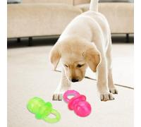 CFTGIW 2 Pièces pour Animaux de Compagnie Chiot Molaire Dents Propres Jouet Sucette à Mâcher Jouant des Jouets d'entraînement pour Chien Chat Multifonctionnel Durable ou Ennui Dont 1 Adopter Un