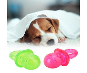 CFTGIW 2 Pièces pour Animaux de Compagnie Chiot Molaire Dents Propres Jouet Sucette à Mâcher Jouant des Jouets d'entraînement pour Chien Chat Multifonctionnel Durable ou Ennui Dont 1 Adopter Un