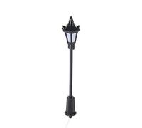 CFTGIW 20 Pièces Blanc Modèle Lampadaires Disposition Lampadaire Chemin de Fer Jardin Aire de Jeux Paysage Lampe à LED éclairage 1:150 échelle 65mm Votre Disposition Allumez Ce ! Terrain de Jeu