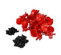 CFTGIW 20 Pièces Bol d'eau de Poussin Tasse à Boire Automatique Abreuvoir d'eau de Volaille Rouge Abreuvoir Fournitures pour Animaux de Compagnie Très fabriqué Quelle Haute qualité l' Est-Elle