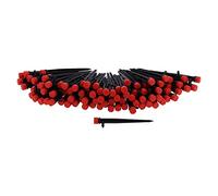 CFTGIW 200 Pièces Système d'irrigation Goutte à Goutte à 8 Trous à 360 Degrés pour Tuyau 4/7 à Angle avec Sortie sur Chaque Dessus. L'utilisation Facile et Facile Enregistre et Enregistre