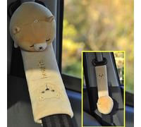 CFTGIW 23 Cm CEINTURE DE CELaire DE Voiture DE Dessin animé Couvre-coussin Moelleux Doux pour la Courroie DE Voiture Ours DE Sommeil Autosleepy (23cm Dobi Bear (uniquement installé))