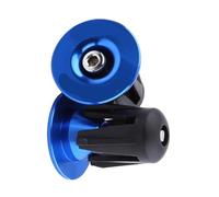 CFTGIW 2pcs Colorful en Aluminium Bikebars Grips Fin PLIGS 2 Hard Mos Moss Gargar Grip Plugbar End Capsbar End Plugs Blike (Blue)