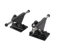 CFTGIW 2pcs Trucks Combo 3.25 Pouces Roues ABEC Longboard Skatebaord Accessoire (Black)