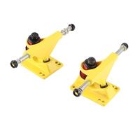 CFTGIW 2pcs Trucks Combo 3.25 Pouces Roues ABEC Longboard Skatebaord Accessoire (Yellow)
