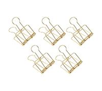 CFTGIW 30 Pièces Pinces à Fil 2 Pouces de Large évider Métal Solide Large Application Pinces en Métal pour l'école Matériel en or Rose 30 B à FilClips MétalliquesClips Creuxpetits Clipscreux (GOLD)