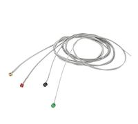CFTGIW 4 Pièces Cordes de Basse électrique en Métal Dur coloré Accessoires de Guitare de Remplacement Robustes pour Guitariste et Garanties de Sueur Cordes de Basse électriqueCordes de BasseCordes de