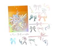 CFTGIW 45 Pcs Bowknot Scrapbook Autocollants Mignon Forte Adhérence PET Planificateur Autocollants pour Journal Album Photo DIY Besoins Types ADHÉRENCE Faite Un MOTIFS RICHES à 45 Bowknot