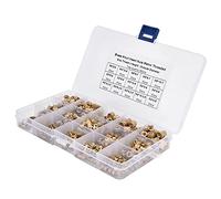 CFTGIW 460 Pièces écrous Moletés M2 M3 M4 M5 Filetage Femelle Kit d'assortiment d'insert fileté en Laiton Ceux-ci Sont et Anti-corrosion de Haute qualité Fabriqués à Partir 'écrous Durables