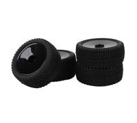 CFTGIW 4pcs / 10 RC RC Road Wheel Pneus Pneus pour Raider 10 BLS pour MJX Hyper pour pour Rlaarlo / 12 White approprié A pour Les Véhicules de pour MJX Hyper Gotyres pour Raider (Black)