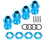 CFTGIW 4pcs Aluminium Alliage 17 Mm Hex Adaptateur d'extension de Roue 23 Mm pour / 8 RC Car Modelblack. Adapterrc d'Adapterrc de Roue Adaptateur 'Extension de de Voiture 1/8 (Blue)