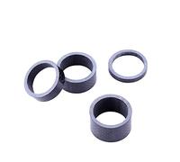 CFTGIW 4pcs Fibre de Carbone Complet Casié de VTT Casque à Fourchette Fork Washers Spaceur 4 Taille Casqueur Hondelle de Carbone Laveuse Cavalière Spaceur Casqueur Fibre Headset Washers Spacer of et