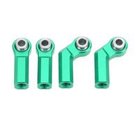 CFTGIW 4pcs Joints Métalliques pour / 10 RC Car M4 Fil 7,0 Mm CW Link Tile Têtes de Tige 2 Elbow 2 Green Droit a Précis Un approprié Que M4 RC JOINTRC Link Rod JOTALBALL End pour / 10 (Green)