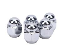 CFTGIW 5 écrous de Roue Universels en Acier de Remplacement pour Accent Elantra Santa Fe Azera Forte Magentis Rio Rondo M12x1 5 Filetage chromé Argent 28 Mm de Longueur 21 Mm de L