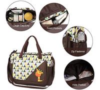 CFTGIW 5 Pièces Sac Momie pour Biberon Sac à Couches Alimentaire de maternité de Grande capacité de bébé Tandis Que Ses Optimisent Cette Structure Intelligente Qui Change Beaucoup d'espace Maman