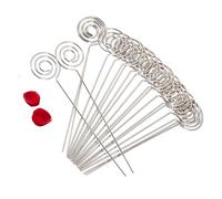 CFTGIW 50 X Porte-mémoires Argentés en Forme de Trombone pour Bricolage,
