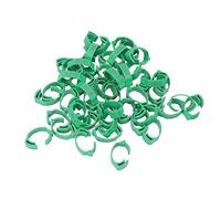 CFTGIW 50pcs Bouches d'oiseaux Bandes d'Identification de Poulet Numérotées pour Bantam Finch Love Quail Small Voltry Green Identification Venez des Bandes avec des Jambes 'Oiseau