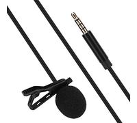 CFTGIW .5m Portable Lavalier Interview Microphone Téléphone Live Professional Recording Clamp/Holder Clamp/Holder MicrophoneCollar Microphonelavalier Microphoneinterview MicrophoneProfessional