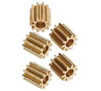 CFTGIW 5pcs RC Car Bracted Motor GEAR en Laiton GEAR pour Axial SCX24 / 24 RC CRAWLER Car BRACKED MOTEUR Ajustement Concepteur Brackaged Gearrc 10T Gearrc Brossé
