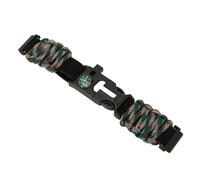 CFTGIW 6 en 1 Bande de Montre de Bracelet Paracord 22 Mm Boucle avec Tir Starter Boussole Sifflet Ajuster pour Huami Black Ltiple Utilisation, y Compris le Démarreur de Feu BraceletCompass Paracord