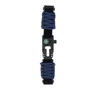 CFTGIW 6 en 1 Bande de Montre de Bracelet Paracord 22 Mm Boucle avec Tir Starter Boussole Sifflet Ajuster pour Huami Black Ltiple Utilisation, y Compris le Démarreur de Feu BraceletCompass Paracord
