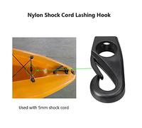CFTGIW 6 Pièces Crochets de Cordon élastique de Kayak Clips Crochets d'arrimage pour Kayak canoë Cordon de Choc Corde élastique Utilisation Efficace et Nylon de 6 Mm Haute Résistance Simple à