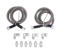 CFTGIW 6AN Refroidisseur de Transmission Kit Tuyau En Acier Inoxydable PTFE Transmission Refroidisseur D'huile Lignes pour Camions SUVs avec AN6 Adaptateur Raccords