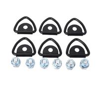 CFTGIW 6pcs Heavy Duty V Anneau à Anneaux Ancres Cravate à Cargaison Attachez Les Randonnées à Attacher des Crochets avec des Boulons M12 pour Le Bateau RV Boat ATV SUV MOTOCYLEMENT