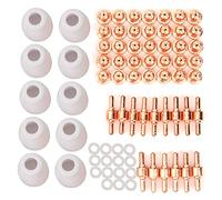 CFTGIW 75 Pièces Bouclier Tasse Pointe électrode Tourbillon Anneau pour PT-31 40 Torche de Découpe CUT40 CUT50 Avec une qualité Thermique à Haute Précision, Ces Pièces Sont Durables et Faciles à