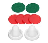 CFTGIW 8 Pièces 60mm Air Hockeys Poussoir Accessoires Haute Résistance aux Chocs Longue Durée Table Air Hockeys Accessoires Type A Pendant Le Jeu Faites Glisser Le Pad Green Pad épais Vert à l'