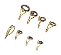 CFTGIW 8 Pièces Kit de Réparation de Pointe de Canne à Pêche Guides de Canne à Pêche Anneau en Céramique en Acier Inoxydable Guide de Pointe de de Remplacement 8 Tailles pour la Est la volonté