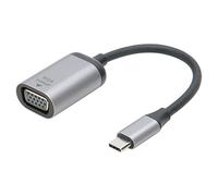 CFTGIW Adaptateur TypeC Mâle vers VGA Connecteur de Câble Court en Alliage d'aluminium PVC pour OS X pour WUXGA RB Résolution 1080P Femelle VGA DB15P 60HZ Prise en Charge