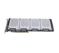 CFTGIW Adaptateur U.2 NVME vers PCIe 4.0 X8 SFF8639 Vitesses des Composants Internes de l'ordinateur à Disque Dur de 2,5 Pouces. Les Disques Speed NVME,5 Pouces Prennent en Charge Une Transmission
